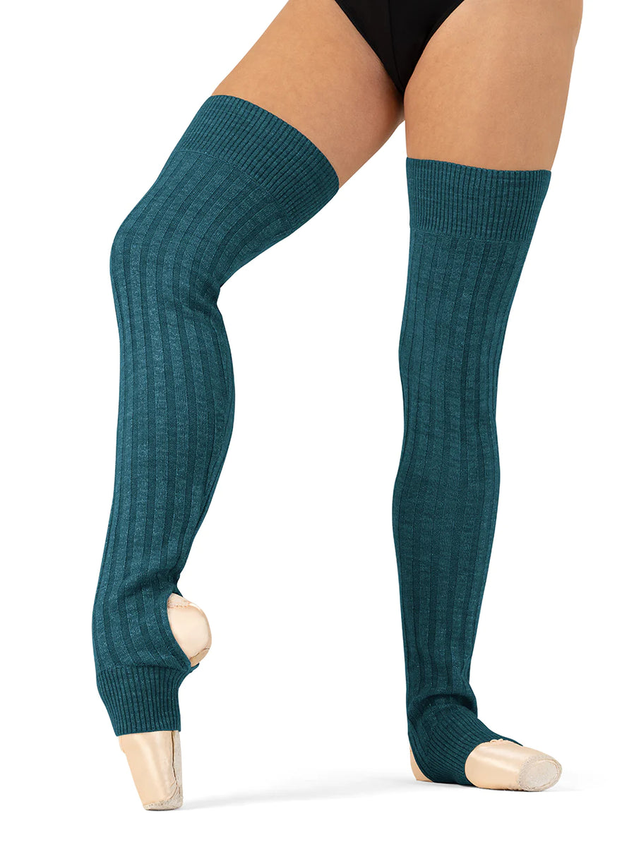 【PORTA】BOUCLE KNIT LEG WARMERS / 追跡付 bloch-legwarmers-teal-