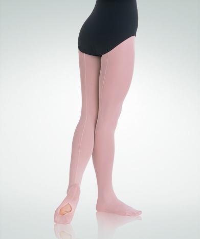 TotalSTRETCH Back Seam Regular Mesh Convertible Tights - Barre & Pointe