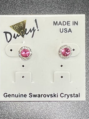 Celestial Button - Swarovski Crystal Earrings