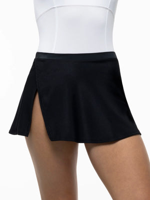 Wall Street Pull-on Split Hem Skirt