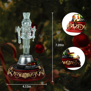 Festive Acrylic Collectible Nutcracker