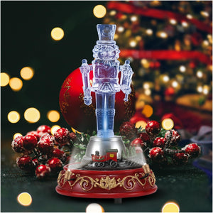 Festive Acrylic Collectible Nutcracker