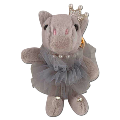 Plush Animal Ballerina Keychains