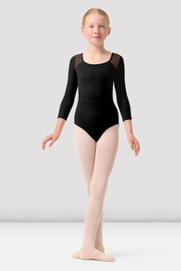 Girls Dara 3/4 Sleeve Leotard