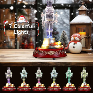 Festive Acrylic Collectible Nutcracker