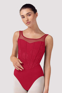 Ladies Isabella Floral Scoop Back Leotard