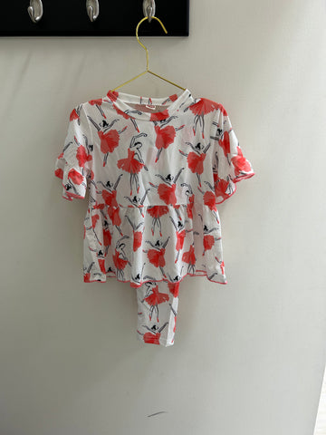 Sweet Ballet Girls Printed Dancer Pajamas