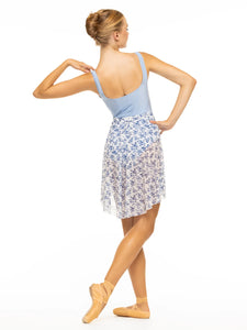 Back Tuck Skirt Vintage Rose Mesh