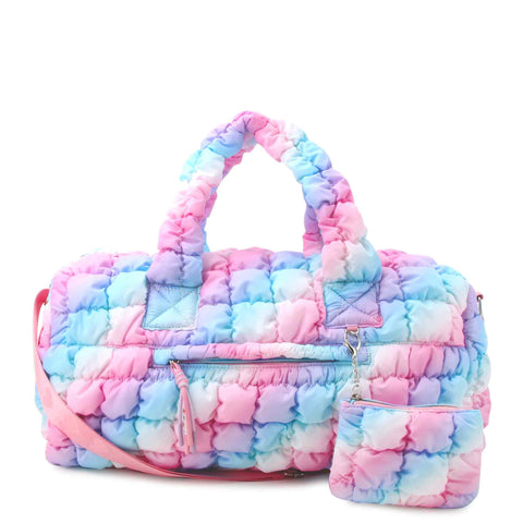 Quilted Scrunchies Large Duffle Bag- Icy Ombre Scrunch