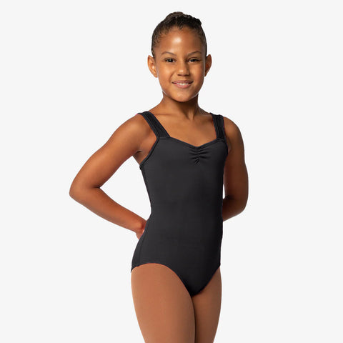 Child Tank Leotard with Mesh Straps