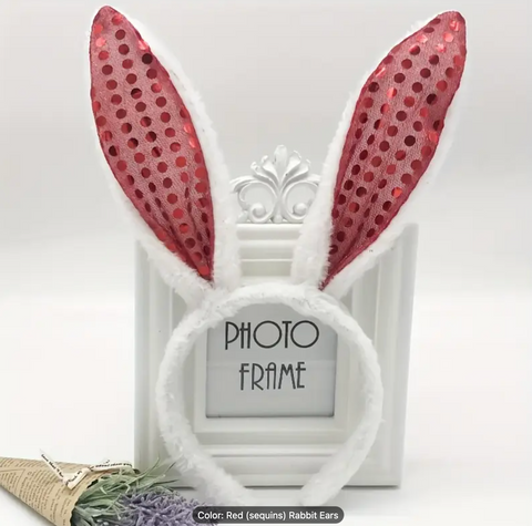 Sparkling Sequin Bunny Ears Headband