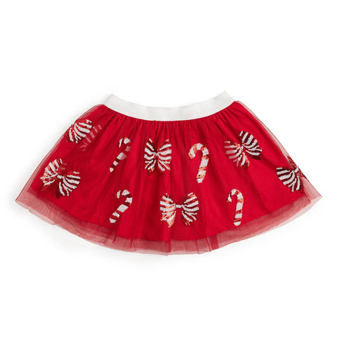 Candy Cane Coquette Sequin Christmas Tutu