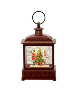 8" Battery-Operated Nutcracker Swirl Water Lantern