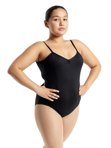 STUDIO COLLECTION V NECK CAMISOLE LEOTARD