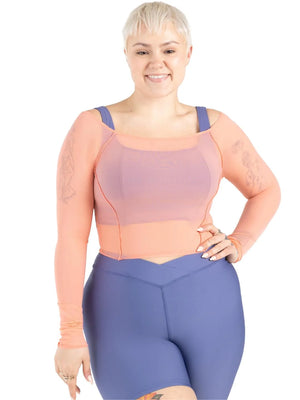 Sunset Nostalgia Dusk Longsleeve Mesh Top