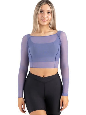 Sunset Nostalgia Dusk Longsleeve Mesh Top