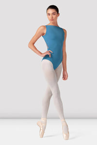 Ladies Emma Floral Boat Neck Leotard