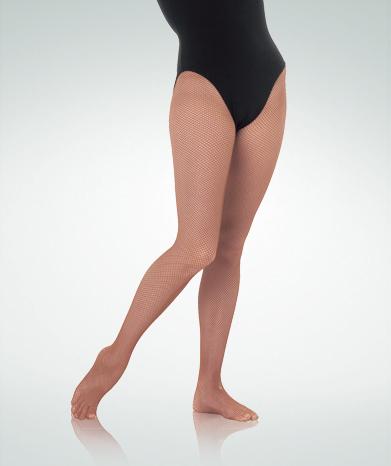 TotalSTRETCH Seamless Regular Fishnet Footed Tights - Barre & Pointe
