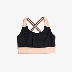 LAYLA KID'S TOP - CHILD BRALETTE TOP WITH CRISS-CROSS STRAPS