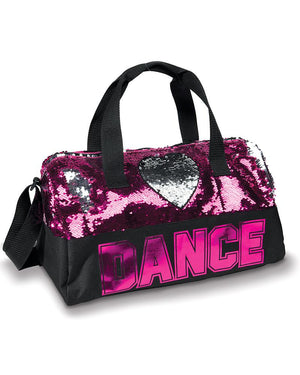 Dance Sequin Heart Duffel Bag