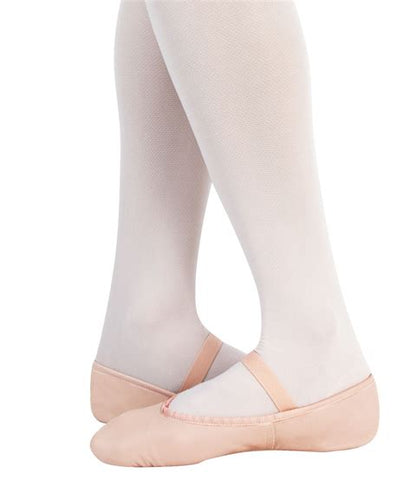 Body Wrappers Child Tiler Full Sole Leather Pleated Ballet Slipper - Barre & Pointe
