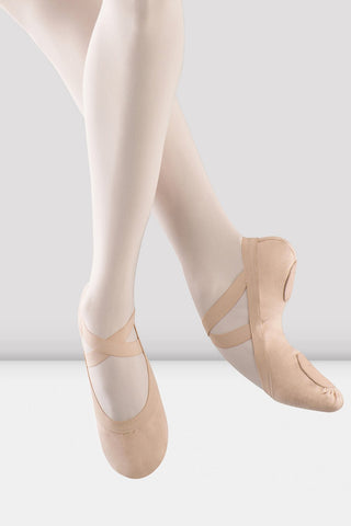 Ladies Pro Elastic Canvas Ballet Shoes - Barre & Pointe